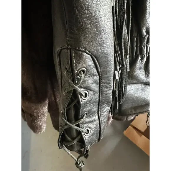 Hot Leathers women’s black friinge jacket - Picture 10 of 12